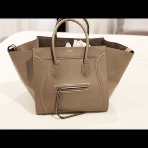 Celine Phantom pebbled leather taupe  (SOLD)
